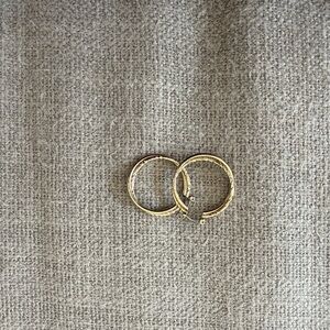 Avon Gold-Tone Hoop Earrings